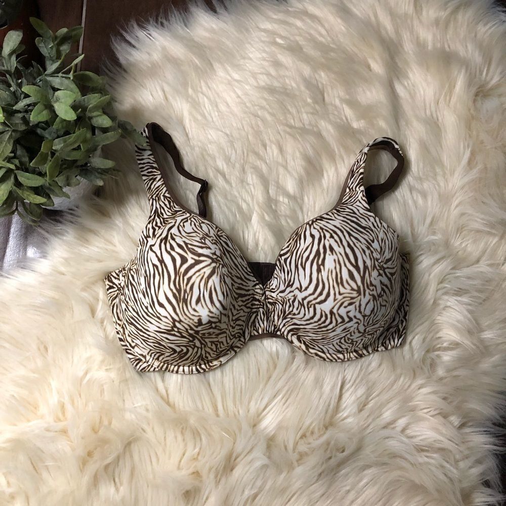Vanity Fair animal print bra 36DD